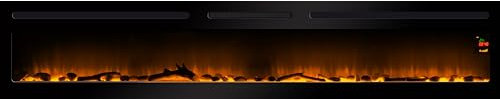 Chemin’Arte - Cheminée Électrique Encastrable Effet Flammes LEDs Élysée Infinity 228 cm - Conçue en France - Garantie 2 Ans