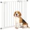 PawHut Dog Gate, Pressure Fit Stair Gate with Auto Closing Door, for Doorways, Hallways, 74-87cm Openings, White