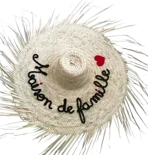 La Touche Stylée Chapeau de Paille Decoration Murale Personnalisable