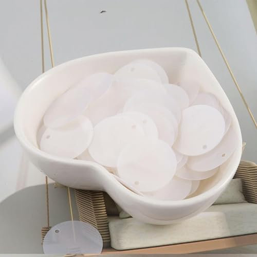 DYETEE 10g/Packung Runde Pailletten 6mm 8mm 10mm 15mm 20mm 30mm Nähen Pailletten für Handwerk Schmuck Zubehör Hochzeit Kleid Handwerk