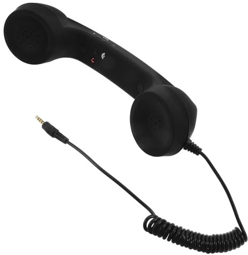DIYEAH 3. 5-Mm-Universal-Retro-Telefonkopfhörer Altes Telefon-Headset Mit Tonschalter Tragbarer Handy-Empfänger Handy-Kopfhörer Für Telefon ()