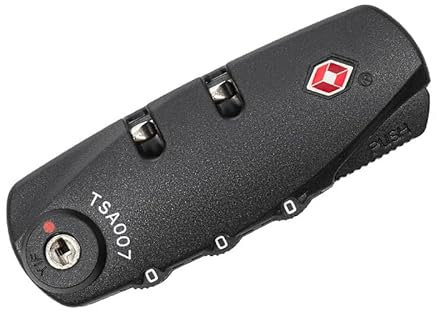 Candado de Equipaje,TSA Cerradura Fija para Maleta TSA 007 Candado Estuche de Viaje Cerradura de Combinación Número de 3 dígitos Combinación Candado para Mochilas Maletas Casillero