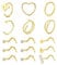 MODRSA 20G Nasenstecker Nasenpiercing Ring Herz Damen Chirurgenstahl Corkscrew Nasenpiercing Stecker Gold Diamand CZ Nostril Piercing Schmuck 15Stück