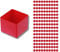 Hünersdorff 160 St. Einsatzbox 54 x 54 x 45mm (L x B x H) - Einsatzkasten - Set für individuellen Bestückung von Sortimentskästen, Kleinteile-Koffern, Schubladen und Schränken - Rot