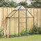 Gecheer Telaio Serra con Base,Serra da Giardino in Policarbonato,Telaio per Serra,Serra da Giardino con Telaio in Alluminio,Mini Serra,Serra per Orto,Serra da Balcone,Antracite 169x58x195 cm