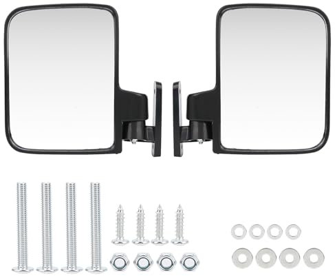 Coppia di specchietti laterali pieghevoli, specchietti retrovisori convessi da 138x180 cm di ricambio per accessori per trattori per carrelli UTV Club Car