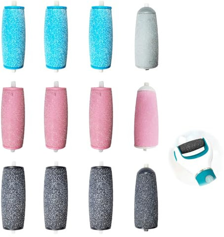 GUTERTOP 10 Stück Hornhautentferner Ersatzrollen für Scholl, Velvet Smooth Ersatzrollen für Scholl, Ersatzrollen,zum Entfernen Harter Haut, Pediküre Fußpflege Set
