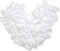 OMJMYY 4000 Pezzi Petali di Rosa Finti Bianchi in Seta per Matrimonio, Fidanzamento, San Valentino - Decorazione Romantica