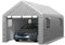 Jocoevol Carport 3.0x6.1 m Heavy Duty mit aufrollbaren Fenstern, tragbare Garage mit abnehmbaren Seitenwänden & Türen, Autoüberdachung mit Sandsäcken, Ganzjahresplane für Auto, Boot, LKW, Motorrad