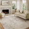 HUGEAR Waschbare Teppiche Gegend Teppich 150 x 210cm Beige Grau Modern Abstrakt Wohnzimmer Schlafzimmer Teppisch Groß rutschfest Kurzflor Weich Rugs for Living Room Carpet for Esszimmer Büro
