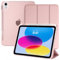 TiMOVO Compatible avec Coque Apple iPad 11 Pouces(A16) 2025, iPad 10ème Génération 10,9 Pouces 2022 avec Porte-Stylet, Légère & Mince Étui Arrière Translucide, Réveil/Sommeil Auto, Or Rose