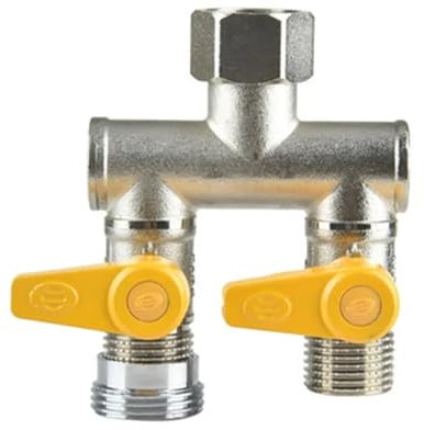 Rubinetto della lavatrice un ingresso due uscite splitter valvola a quattro vie a tre vie a due vie adattatore DN15 DN20(3 UK)