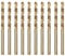 luwiscook HSS Cobalt Jobber Drill Bit, 10pcs 3.5mm M35 HSS Cobalt Jobber Twist Drill Bit Set with Plastic Case for Drilling Stainless Steel, Hard Metals, Cast Lron, Aluminium and Copper