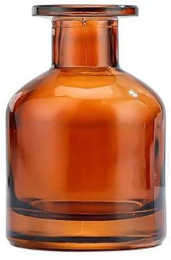 250ml Amber Empty Glass Reed Diffuser Bottles,Refillable Diffuser Bottle for Essential Oils,Aromatherapy Container for DIY Replacement Diffuser,Fragrance Decoration,Crafts Decor