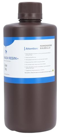 Spacnana 3D-Drucker-Gießharz, Leicht zu Reinigendes Graues Photopolymer für LCD DLP SLA 1000 G, Hohe Genauigkeit 80 Shore-Härte für Schmuck und Metallteile