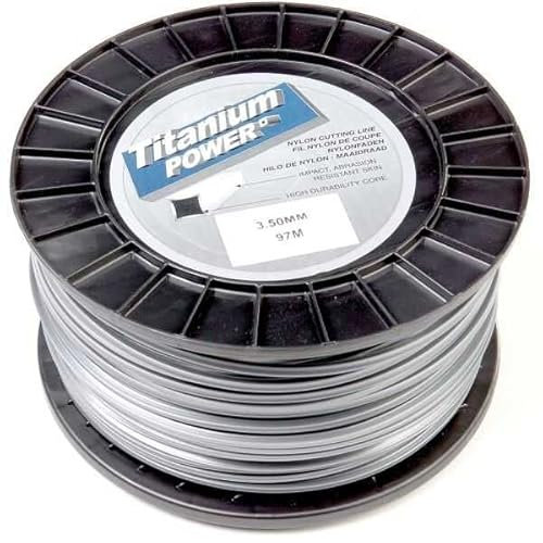 Matijardin - Fil Titanium 3,5 mm x 97 m, carré, bi-matière, bobine