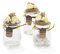 C.X.Y. Lot de 20 bocaux en verre avec bouchon en liège, décor fleuri fait main, étiquette LOVE, bonbonnières pour mariage, baptême, fête – thème nature (jaune)