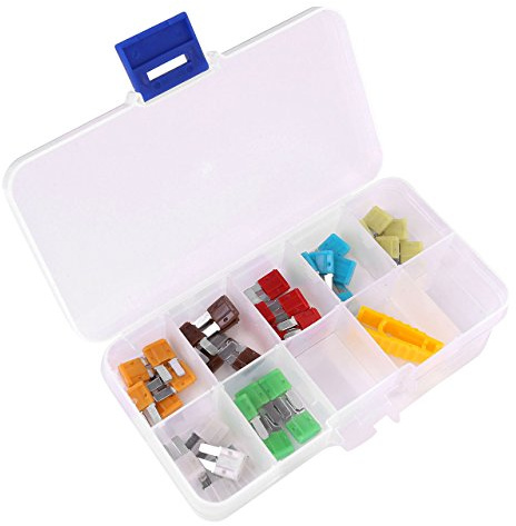 Graceme Fusible Voiture Micro II 2 Mecanique 5A 7.5A 10A 15A 20A 25A 30A ATO ATC pour Moto Auto 35PCS
