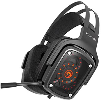 Scorpion - Cascos Gaming, Modelo MA-HG9046, Sonido Real 7.1, Incluye 3 Altavoces, Micrófono Ajustable, Control de Volumen, Conector USB, Diadema Autoajustable, Color Negro