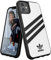 adidas 36291 Handyhülle Entwickelt für iPhone 11 Hülle, Fallgeprüfte Hüllen, stoßfeste erhöhte Kanten, Original Schutzhülle, Weiß und Schwarz Streifen