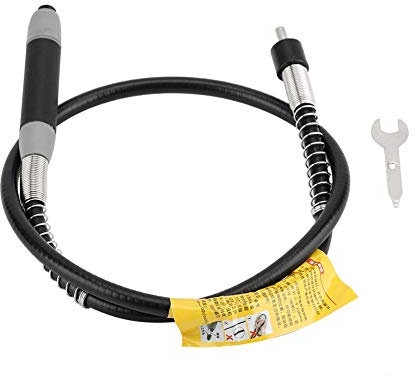 Herramienta de Amoladora giratoria, portabrocas de 6 mm Accesorios de Eje Flexible Rosca del portabrocas: 8 * 0.75 mm para Amoladora eléctrica con portabrocas de Tres mordazas, Taladro eléctrico