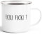 Moonworks® Emaille-Tasse Becher mit Spruch Ficki Ficki? Motiv lustig Ironie weiß-metall Emailletasse