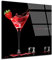 Tableau plexi, impression sur verre Acrylique, Tableau mural, Décoration moderne, Tableau photo verre acrylique deco Liqueur de Fraise, 100x100 cm