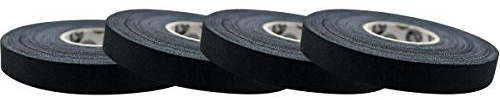 Monkey Tape® – 4 Rollen von 0,2 Zoll Klebeband, 15 Meter in Weiß – Premium Jiu Jitsu Sporttape – für BJJ, Grappling, MMA, Klettern, Kampfsport (schwarz, 1 cm)