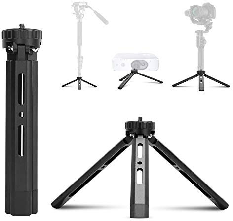 EaxanPic Aluminium-Mini-Stativ, Tisch-Stativ für Zhiyun Smooth Q/4, Crane Plus/2, Osmo Mobile, Ronin-S, Vimble 2, Gimbal Griff Griff Stabilisator Stativ