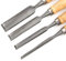 Jeanoko Holzbearbeitung Meißel Set, 4PCS Holzbearbeitung Schnitzmeißel Schreiner Handschnitzmesser Zimmerei Werkzeuge