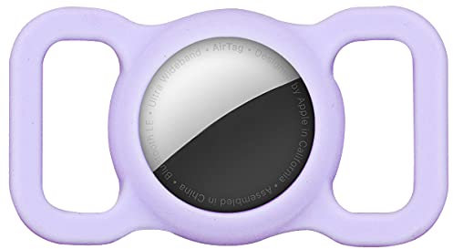 Airtag Collier pour Chien, Sichy Pet Silicone Housse de Protection pour Apple airtag GPS Finder Étui de Protection Étanche Anti-Perte, Porte-clés AirTag pour Collier de Chien et Chat de Compagnie