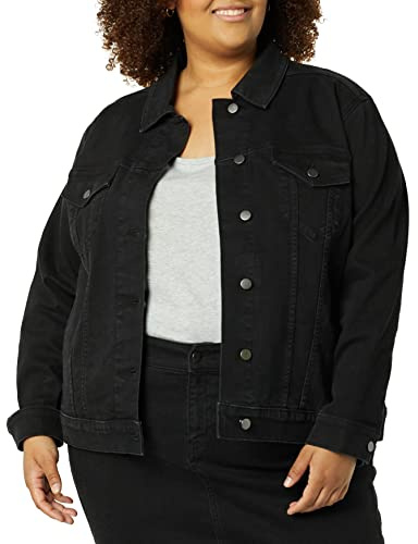 Amazon Essentials Women's Regular-Fit Jean Jacket (Available in Plus Size)