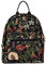 Signare Tapisserie Frauen Rucksack Casual Daypack, Morning Garden Schwarz, Daypack Rucksäcke