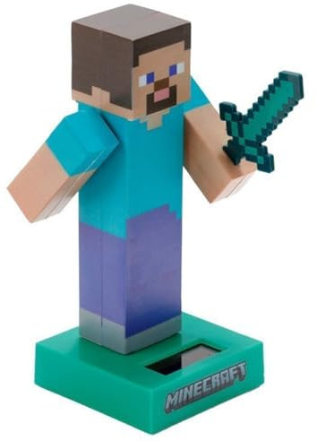 Puckator Steve-Minecraft Solar Pal, Multicolore, One Size, FF139