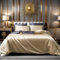 Gezu Housse de Couette Satin Or Beige Gris Foncé Unie Double Face 200x200cm Parures de lit 2 Personne Satin la Soie Lisse Linge de lit avec 2 Taies d'oreiller 65x65cm avec Fermeture Éclair