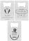 3PCS Personalised Bottle Openers Credit Card Size, Groomsmen Best Man Gifts for Wedding Bachelor Party, Stainless Steel Beer Bottle Opener, Silver