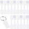 500 Stück Schmuck Preisschilder Aufkleber Anhänger Etiketten Kraftpapier Etiketten Preisetiketten 6 x 1,2 cm Selbstklebend Preisaufkleber Blanko Schmucketiketten für Halskette Ring Display (Weiß)