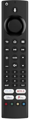 VINABTY Fire Replacement Voice Remote Control fit for JVC Smart 4K Ultra HD HDR LED TV LT-43CF810 LT-50CF810 LT-55CF810 LT-65CF810