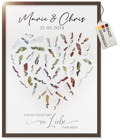 Hochzeitsgeschenk Personalisiert | Hochzeitsgeschenke Geld » Premium Wdding Gift « Inkl. 3D Effekt | Geldgeschenk Brautpaar – Geldgeschenke Verpacken | Spardose Hochzeit