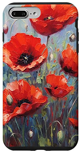 Red Poppies Flowers In A Field Case for iPhone 7 Plus/8 Plus