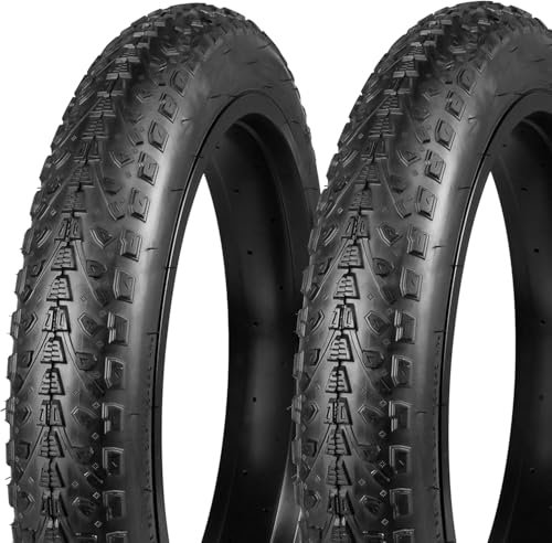 ZUKKA 2er-Pack 26 Zoll Fat Bike Tires Heavy Duty E-Bike Reifen 26x3.0 Mantel 76-559 für Folding Bead Tire Elektrofahrrad Reifen Kompatibel Wide Mountain Snow Bicycle