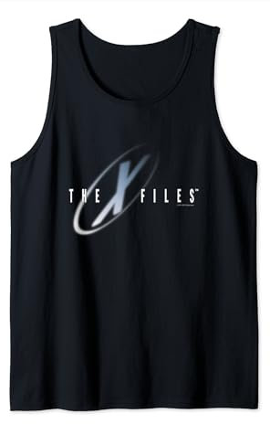 X-Files Iconic Big Chest Text Logo Tank Top