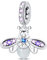 LNQOBU Silber 925 Anhänger für Damen - Schmetterling, Blumen und Bead Charms für Armband und Halskette