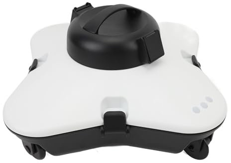 Fockety Robot Nettoyeur de Piscine, Filtre IPX8 Voyant LED 160 Minutes Aspirateur Robot de Piscine, Aspirateur de Piscine pour Piscine Creusée, Nettoyeur Automatique de (Prise UE 100 à
