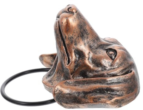 KITANDOVE Türklopfer Aus Kunstharz in Tierkopfform Robuster Haustürgriff Dekorative Wanddekoration