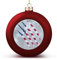 Rote Amerika-Flagge, Weihnachtsball-Ornament – Amerika-Flagge, Weihnachtskugel, hängende Ornamente, Andenken, Souvenir für Weihnachtsbaum, Dekoration, saisonale Feiertagsparty-Zubehör