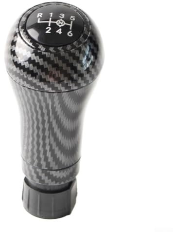 HpLive 6-Gang Schaltknauf für Mercedes W203 S203 CL203 W209 W204 C204 C63 C300 C250 W207 A207 W212, Carbon-Optik Schalthebel Abdeckung