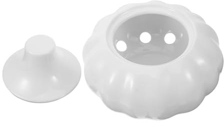 PAMINGONO Knoblauch-vorratstopf Aus Keramik Knoblauchbehälter Mit Deckel Ingwer-vorratsglas Für Zuhause Haushaltsbedarf Vorratsglas Aufbewahrungshalter Für Kücheneinrichtung