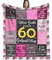 TTAWIFT 60 Geschenke für Frauen, 60 Geburtstagsgeschenk für Frauen, Kuscheldecke Geschenke für Mama, Geschenke zum 60 Geburtstag Frau, Geschenk 60. Geburtstag Decke für Mutter Schwester Ehefrau Tante