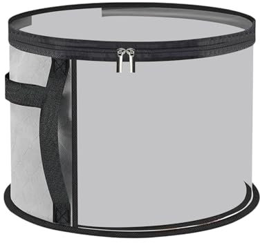 Oversized Clear Hat Box Storage Bag For Women 2025 Upgrade Holds Up To 7 Caps Cowboy Hat Organizer For Closet Wide Brims Hat Case With Carrying Handles Trapezoid Storage Bins for Closet (Grey, A)